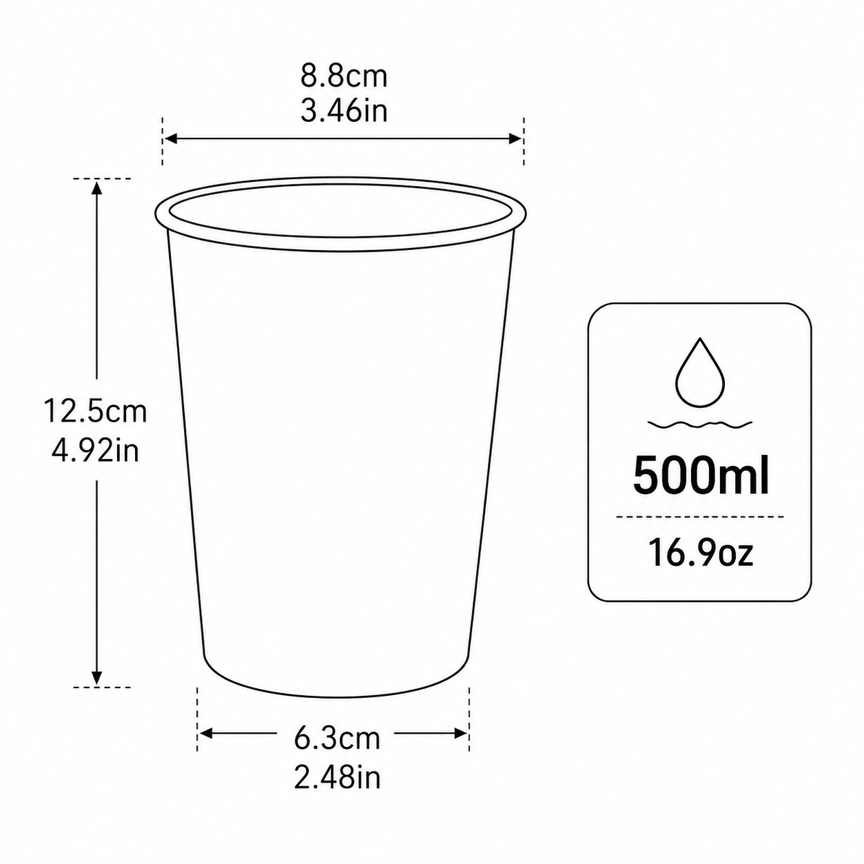Green 304 Stainless Steel Camping Coffee Cup with Leather Sleeve – 500ml Portable Outdoor Drinking Cup, Beer Cup, Travel Mug for Camping, Hiking, Picnic and — image 5