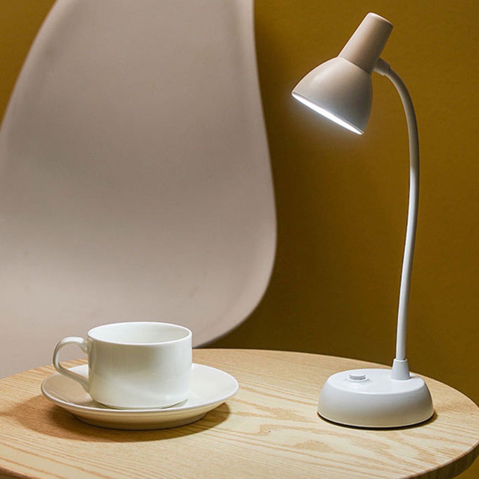 Cute Pink Desk Lamp with USB Charging Port,Dimmable LED Table Lamp for Home Office,Flexible Neck Reading Light with Auto Dimming,Power Adapter Included,LED Eye — image 6
