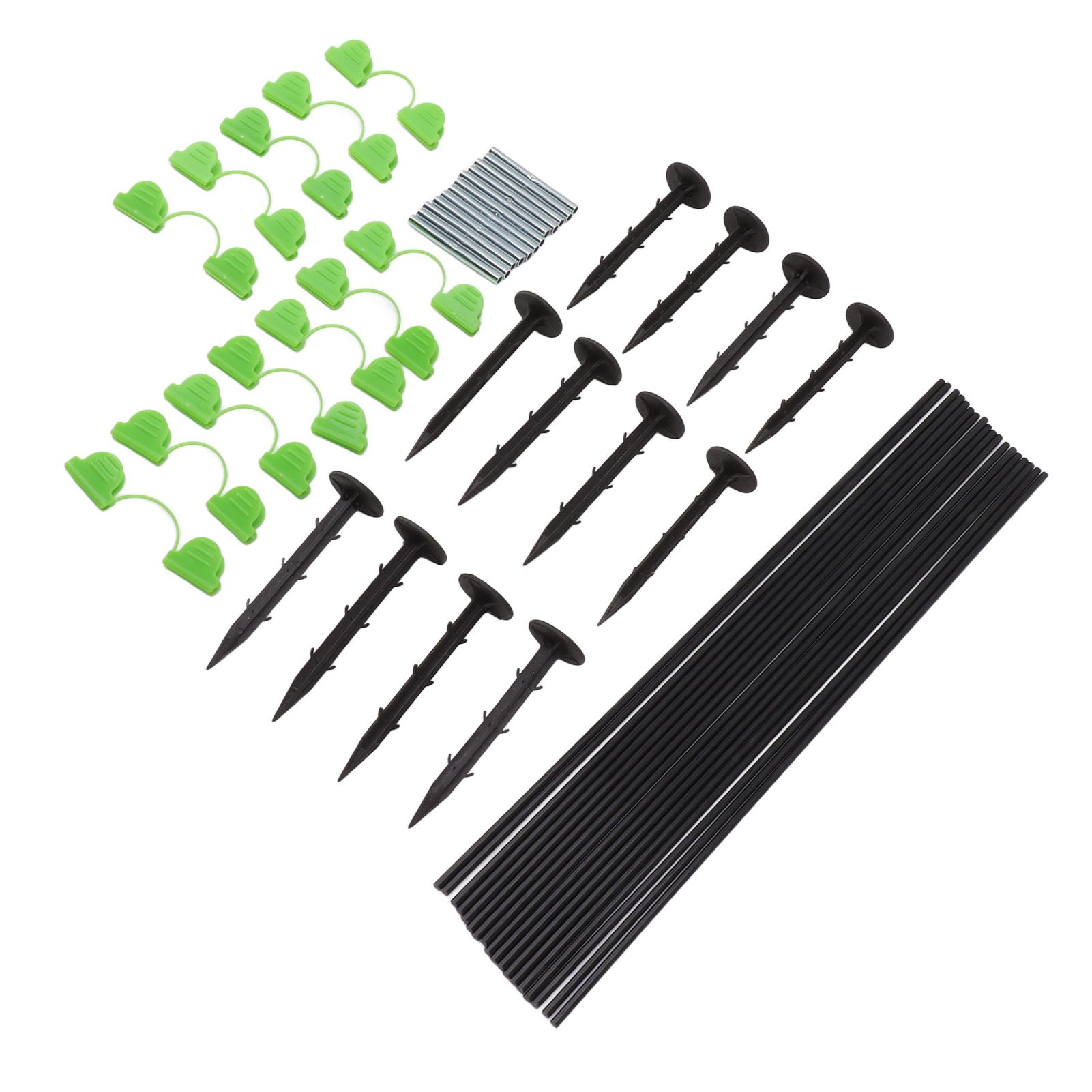 18 Fiberglass Rods 12 Connecting Pipes 12 Clips 12 Garden Stakes for Greenhouse Garden Raised Bed Grow Tunnel — image 6
