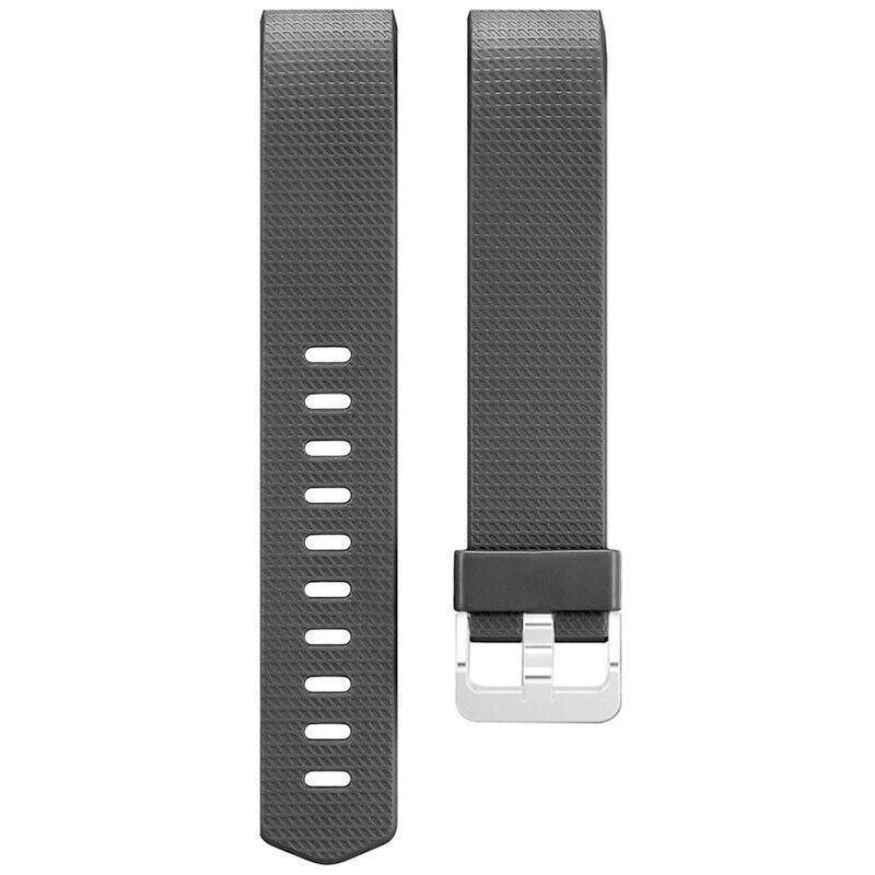 L Size Silicone Watch Wrist Sports Strap For Fitbit Charge Band Wristband Replacement - Lake Blue — image 4