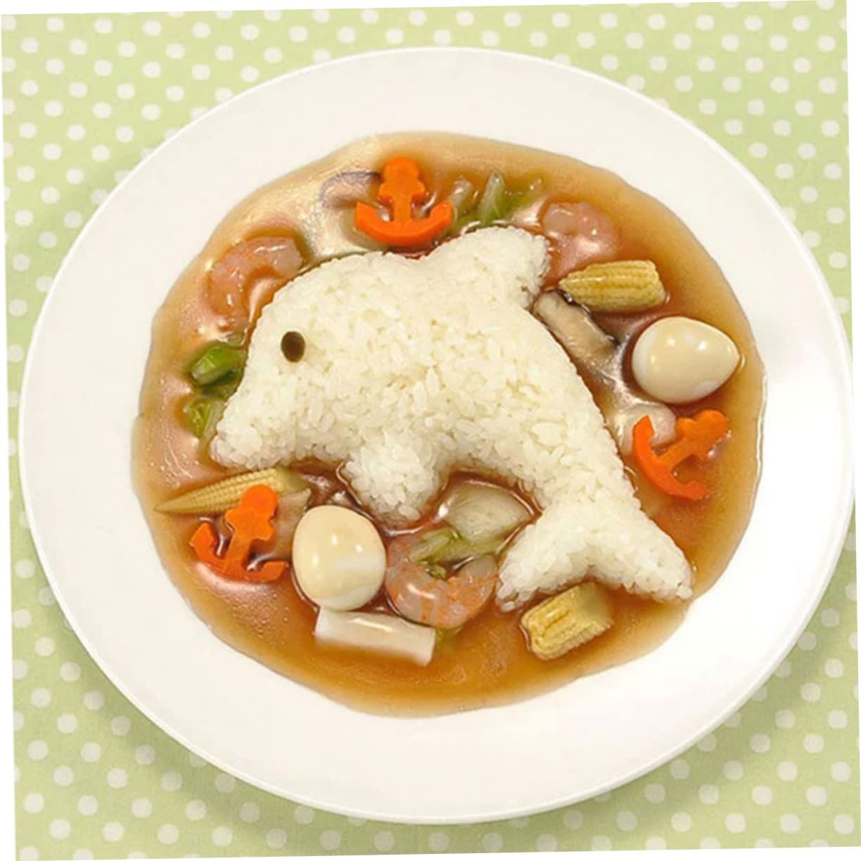Rice Shaper Boil Egg Molds Stencils for Kids Bunny Stencil Kitchen Animal Molds Onigiri Shaper Rice Ball Makers Onigiri Maker — image 5