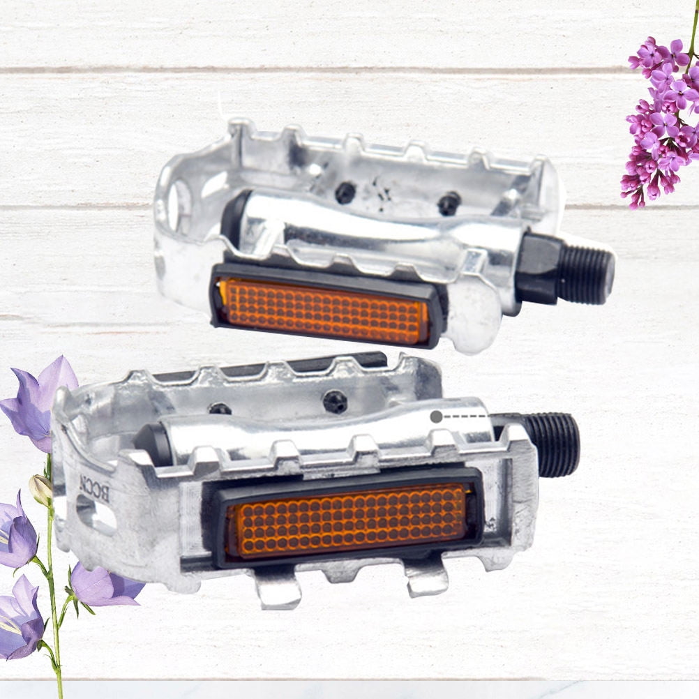 Worgeous 1 Pair of Silver Aluminum Alloy Mountain Bike Pedals with Anti slip Spikes โ image 6