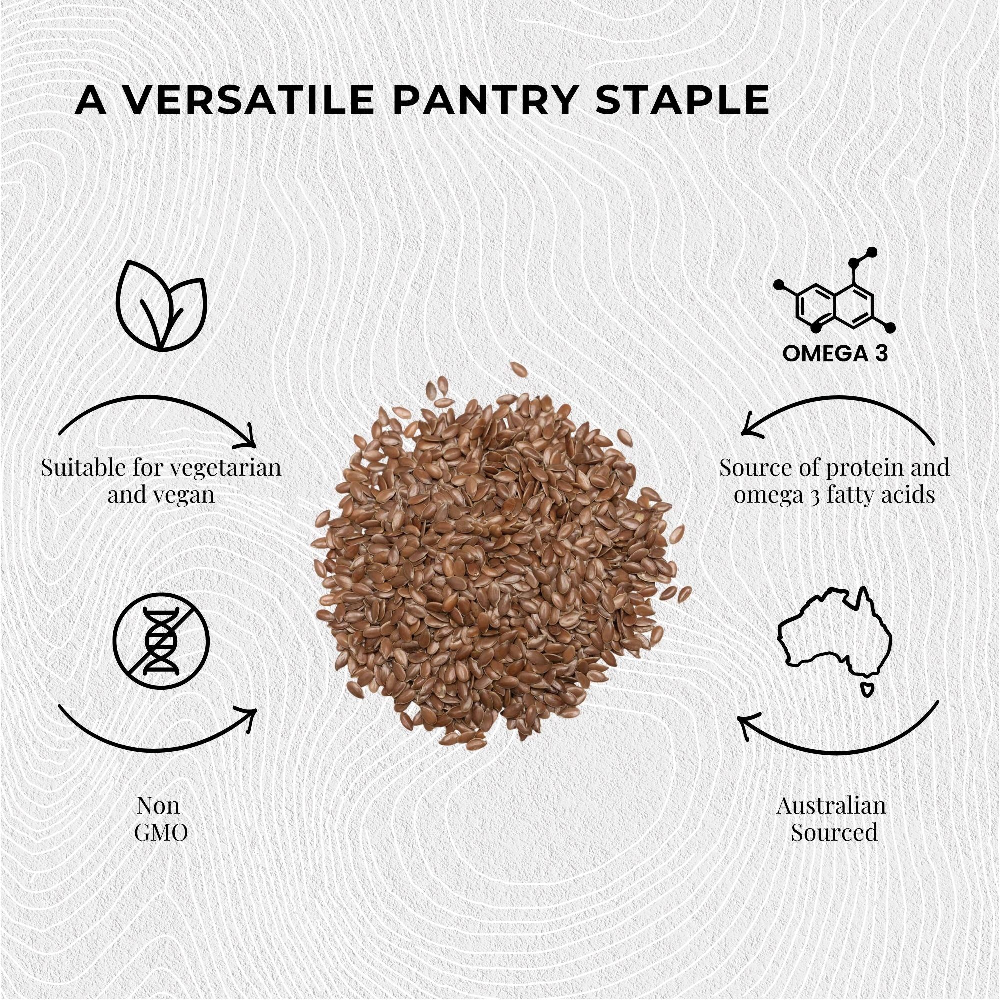 Orku 20Kg Organic Brown Linseed Flaxseed Whole Grain Non GMO Bulk โ image 5