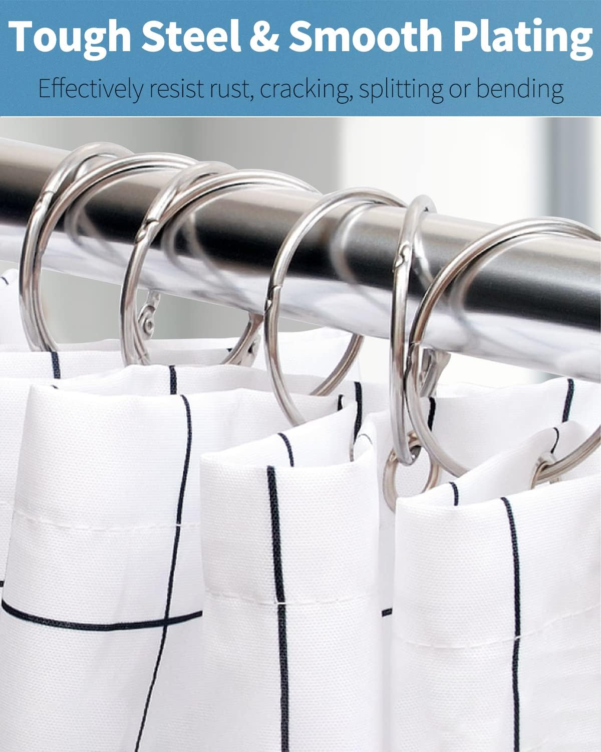 Loose Leaf Binder Rings 2 Inch Smooth Steel Book Rings for Index Cards Flash Cards Receipts Memos Photos and Files Heavy Duty Organizers Loops for Office โ image 4