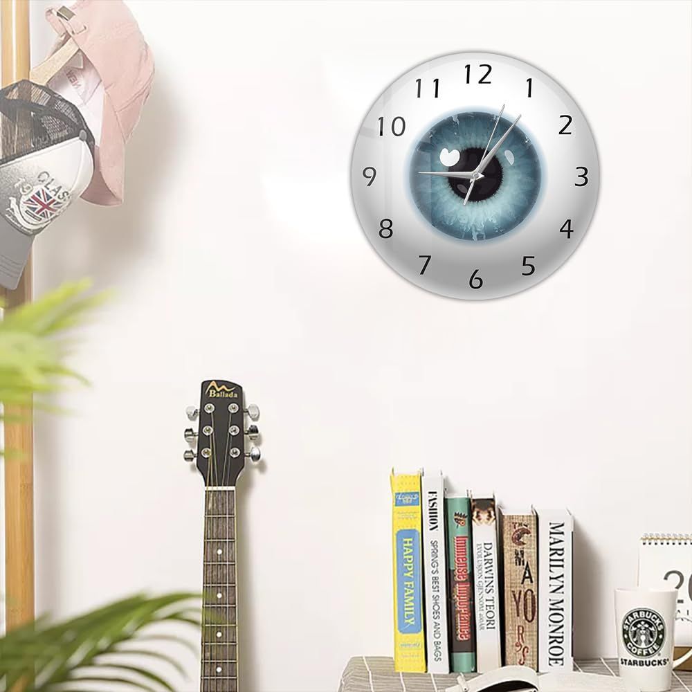 Pupil Core Sight View Ophthalmology Silent Wall Clock Battery Operated Quartz 12inch All Seeing Human Body Anatomy Novelty โ image 5