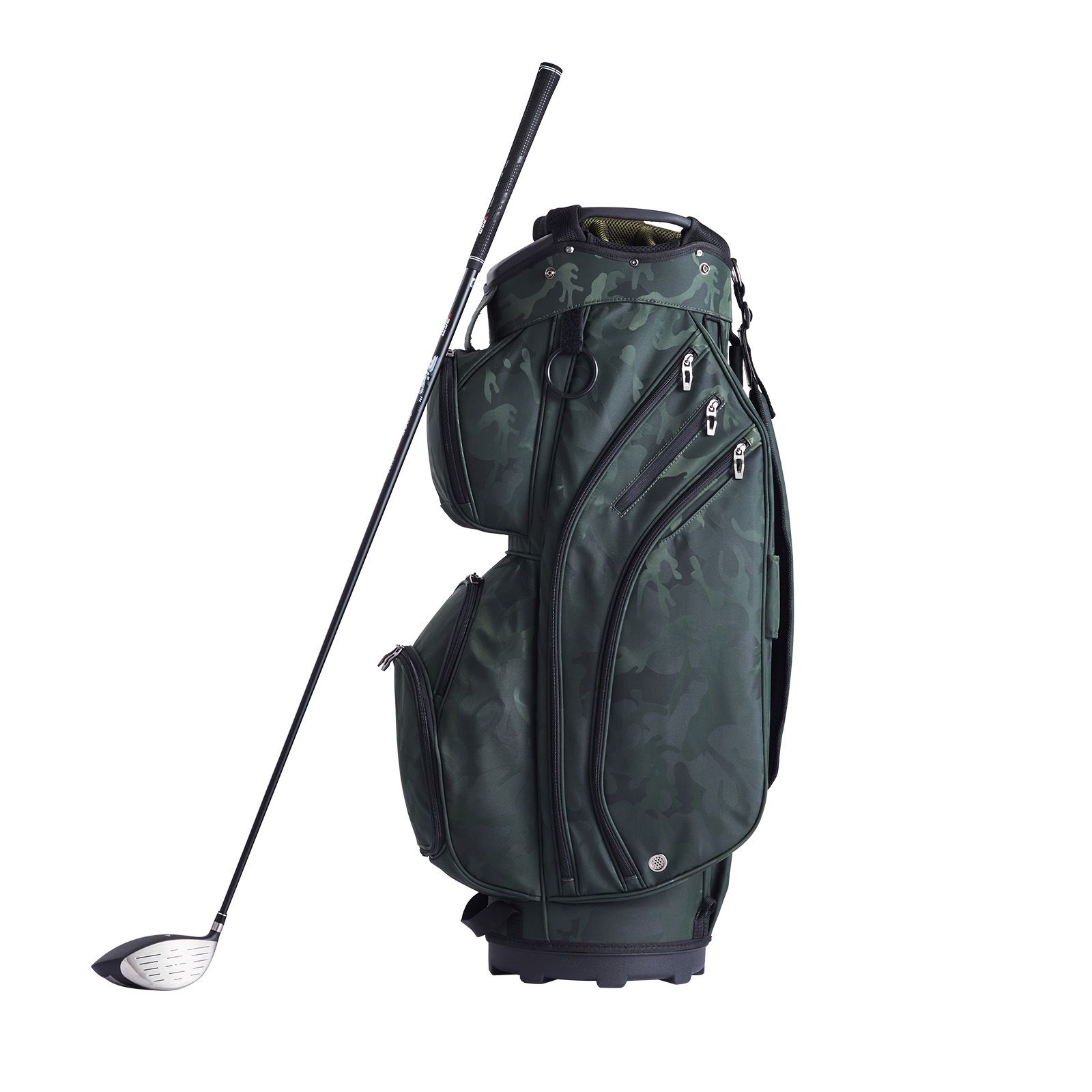 Golf Cart Bag with 14 Way Organizer Divider Top, 36” 11 Pockets Premium Nylon Cart Bag, Durable Golf Bags with Handles & Dust Cover & Detachable Straps for Men