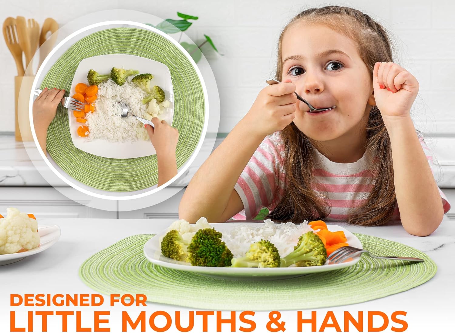 4-Piece Toddler Utensils - Child and Toddler Silverware Set for Self Feeding - Smooth Edged Kids Silverware Stainless Steel, Mirror Polished, Dishwasher Safe — image 3