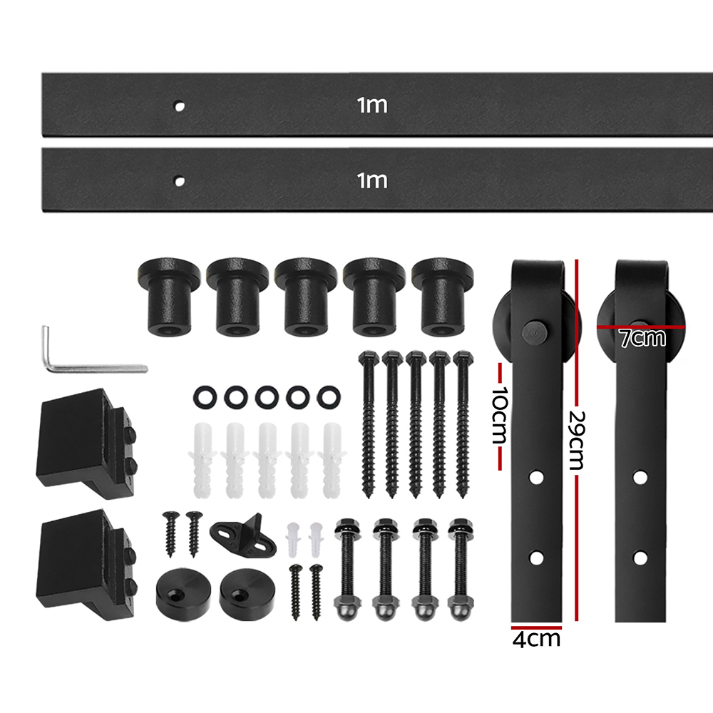 Cefito Sliding Barn Door Hardware Track Set 2m โ image 2