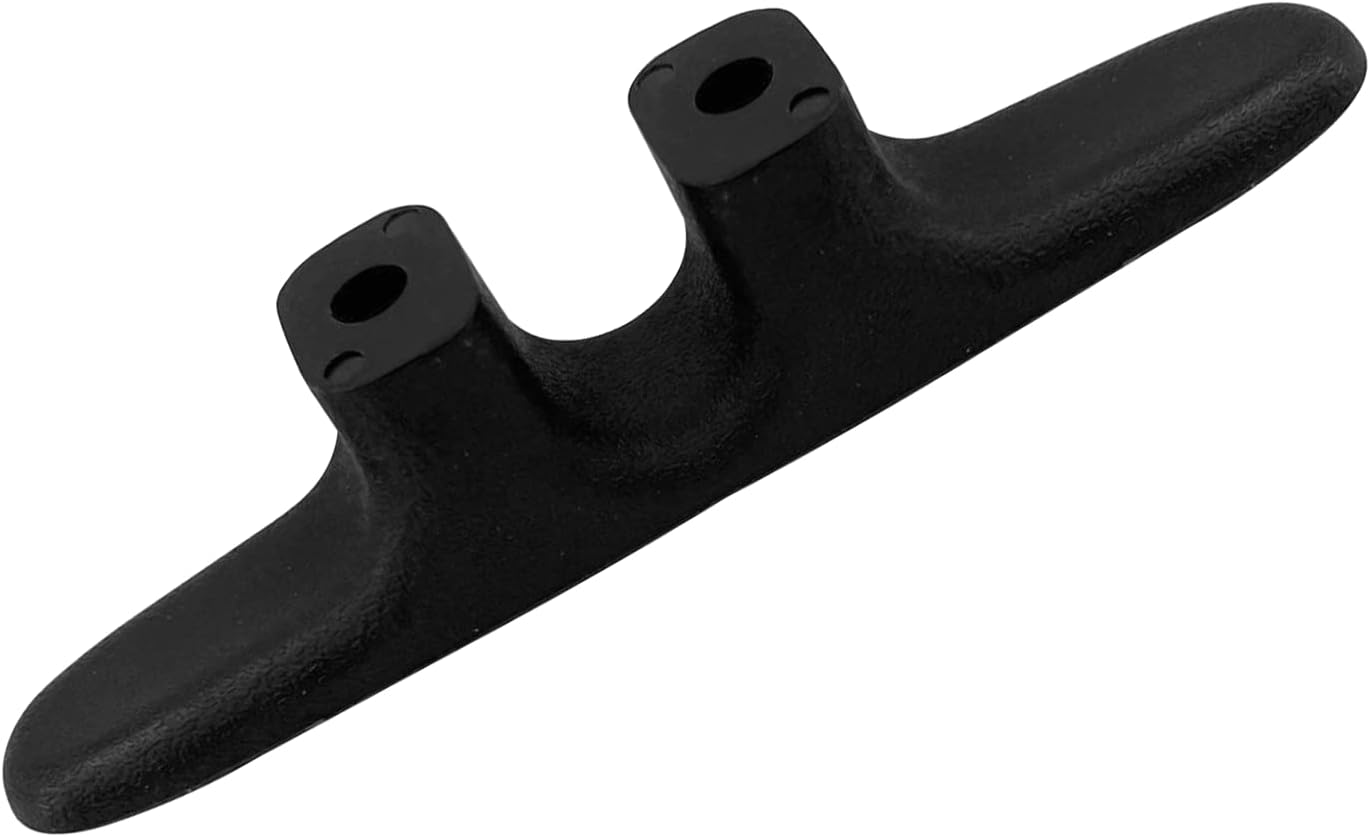 MARINRE 4 PCS Marine Black Nylon Cleat Open Base 4-1/2 in Heavy-Duty Boat Deck and Anchor Line w/Finish — image 5