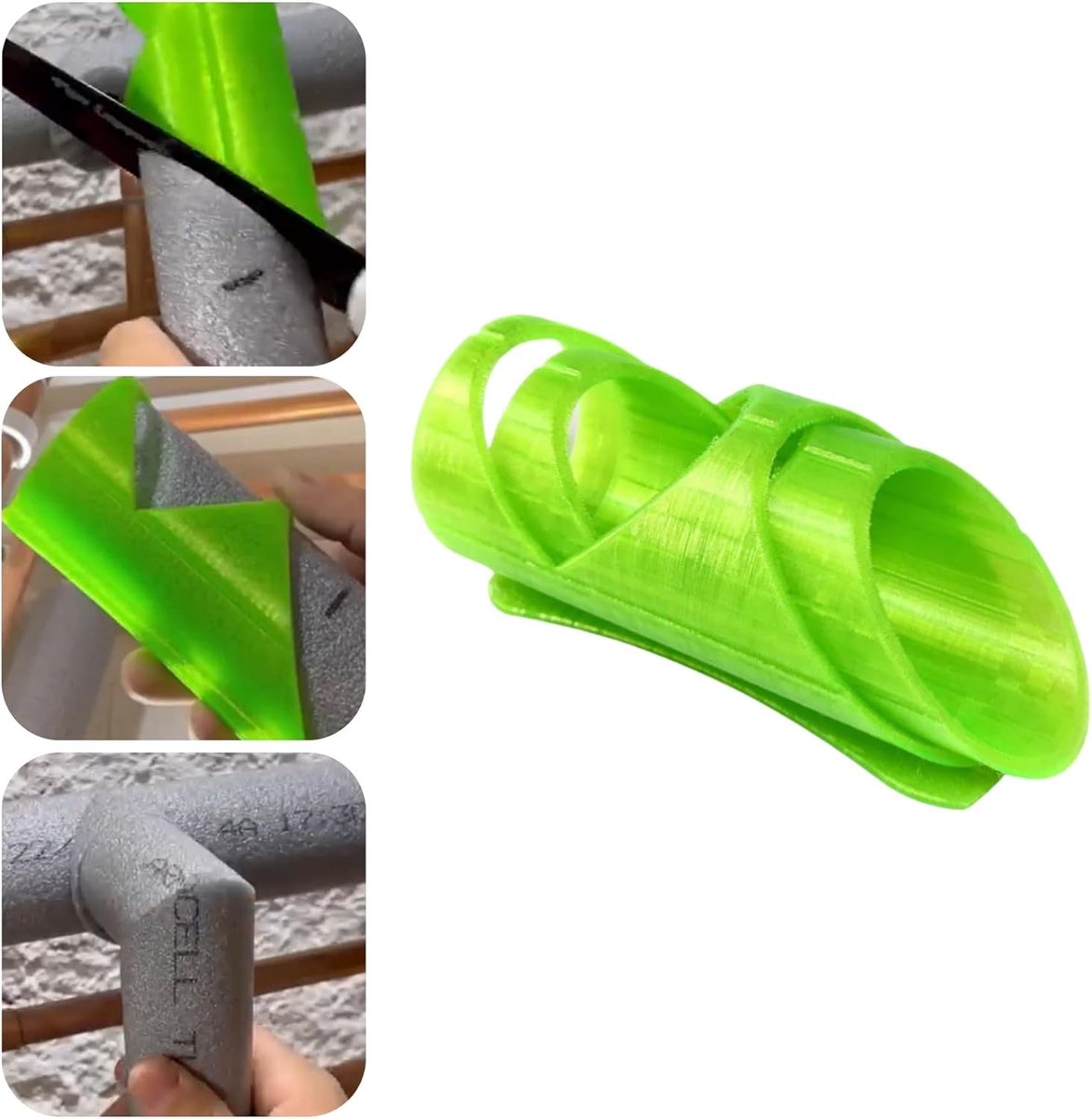 Foam Cutter - 3-piece - Styrofoam Cutters - Foam Cutter - for handmade foam - Precise Cuts Pipe Insulation Jacket - Styrofoam Shapes - Pipe Insulation Foam — image 5