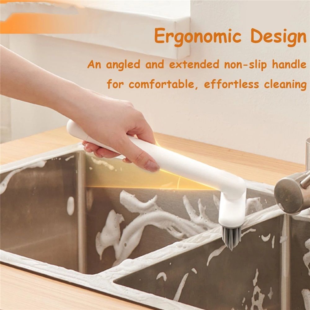 Crevice Cleaning Brush Grout Cleaner for Household use Multi-Purpose Hard Bristle Brushes Bathroom Brush for Kitchen Window Toilet Grout Bottle Sink Corners — image 4