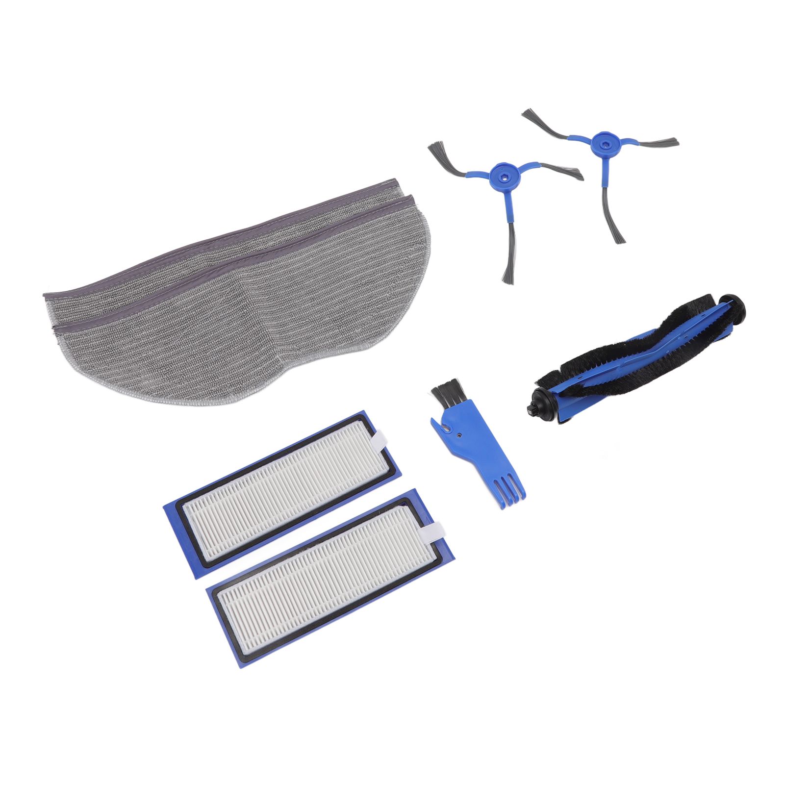 Sweeping Robot Replacement Parts Silicone ABS Main Brush Side Brush Filter Rag Flat Comb for Eufy RoboVac L70 Hybrid — image 6