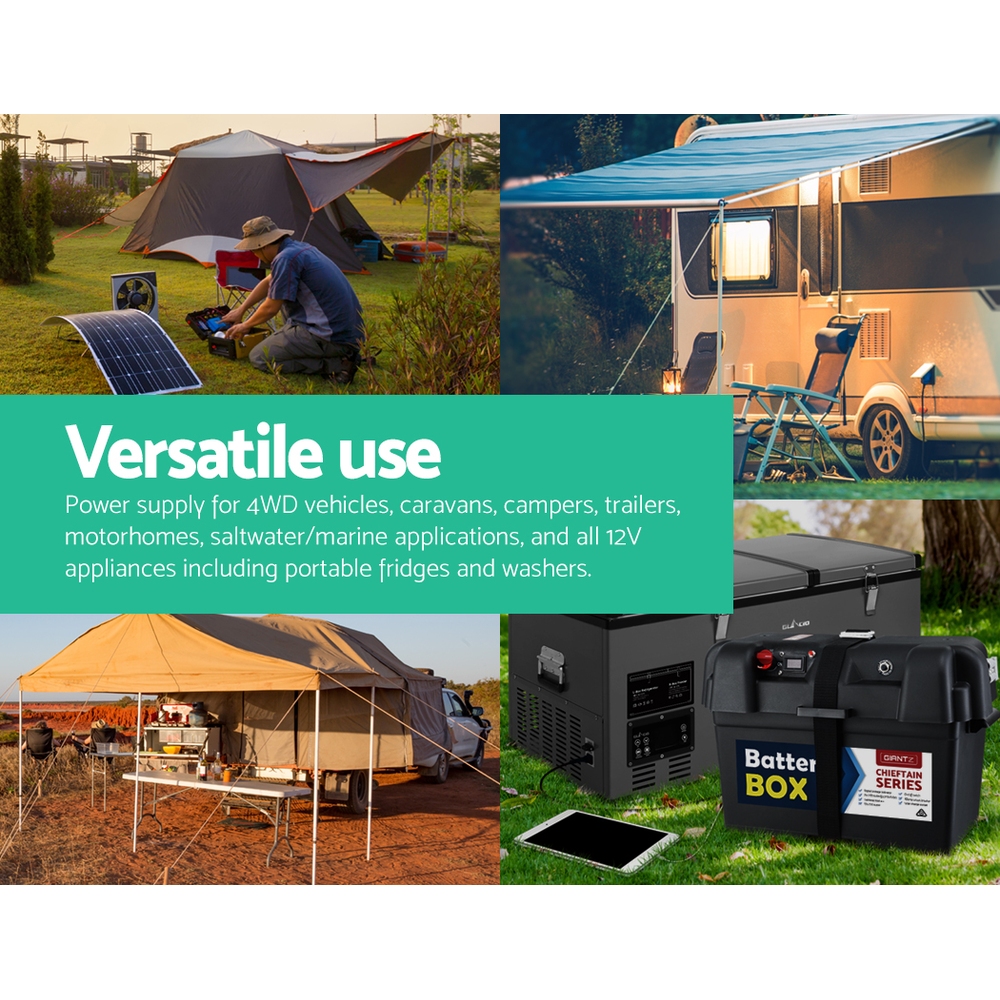 Giantz AGM Deep Cycle Battery 12V 200Ah Box Portable Solar Caravan Camping — image 6