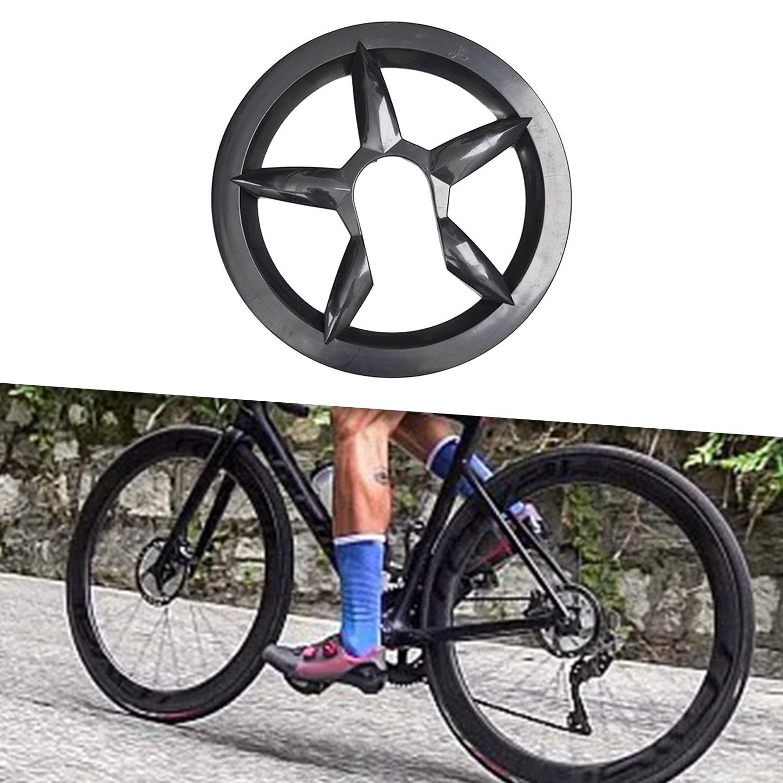 Bicycle Chainring Guard Bike Chain Guard Easy to Install Hole Dia Bicycle Sprocket Protective Cover for Road Bicycles — image 4