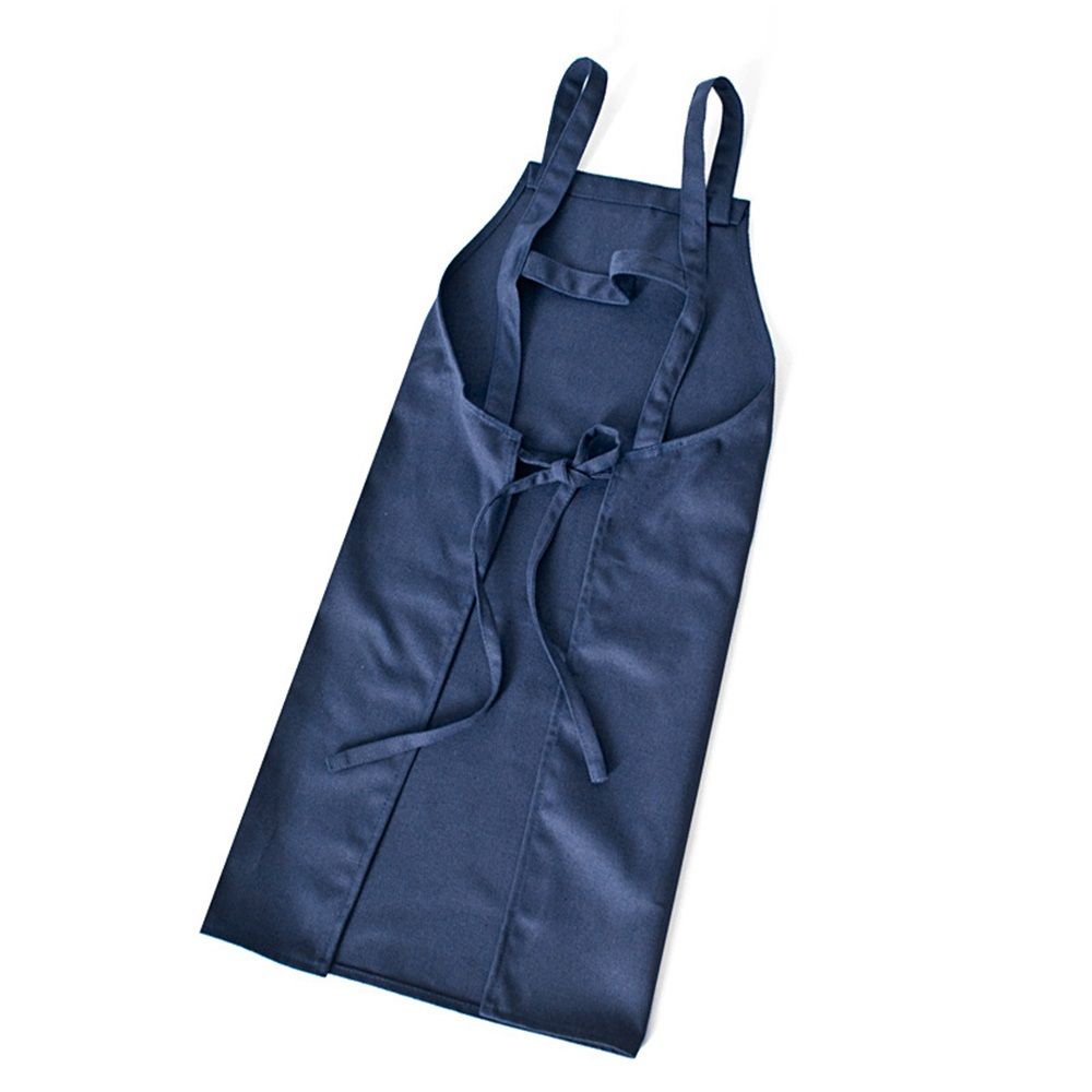 Cooking Apron with 2 Pockets Kitchen Chef BBQ Adjustable Bib Aprons for Women Men Sleeveless canvas apron painting baking pottery coffee — image 2