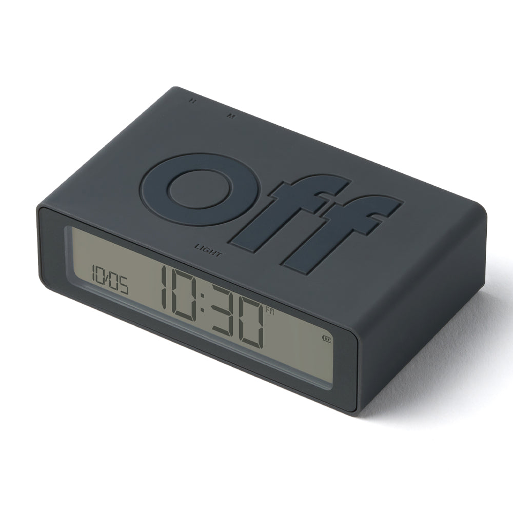 Lexon Flip Mini Reversible Alarm Clock - Grey — image 2