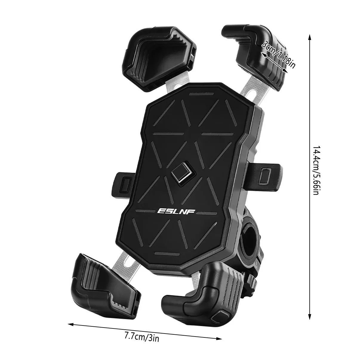 360° Rotation Mobile Phone Holder Handlebar Mount For Motorcycle Bicycle Bike — image 3