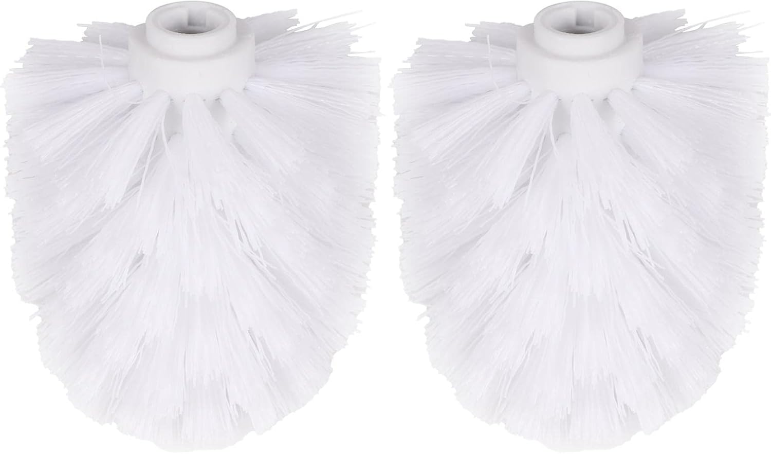 2pcs Toilet Bowl Brush Replacement Head, Universal Toilet Brush Head, Plastic Replacement Toilet Bowl Brush Head, Hotel Home Cleaning Tool Fit for Most of