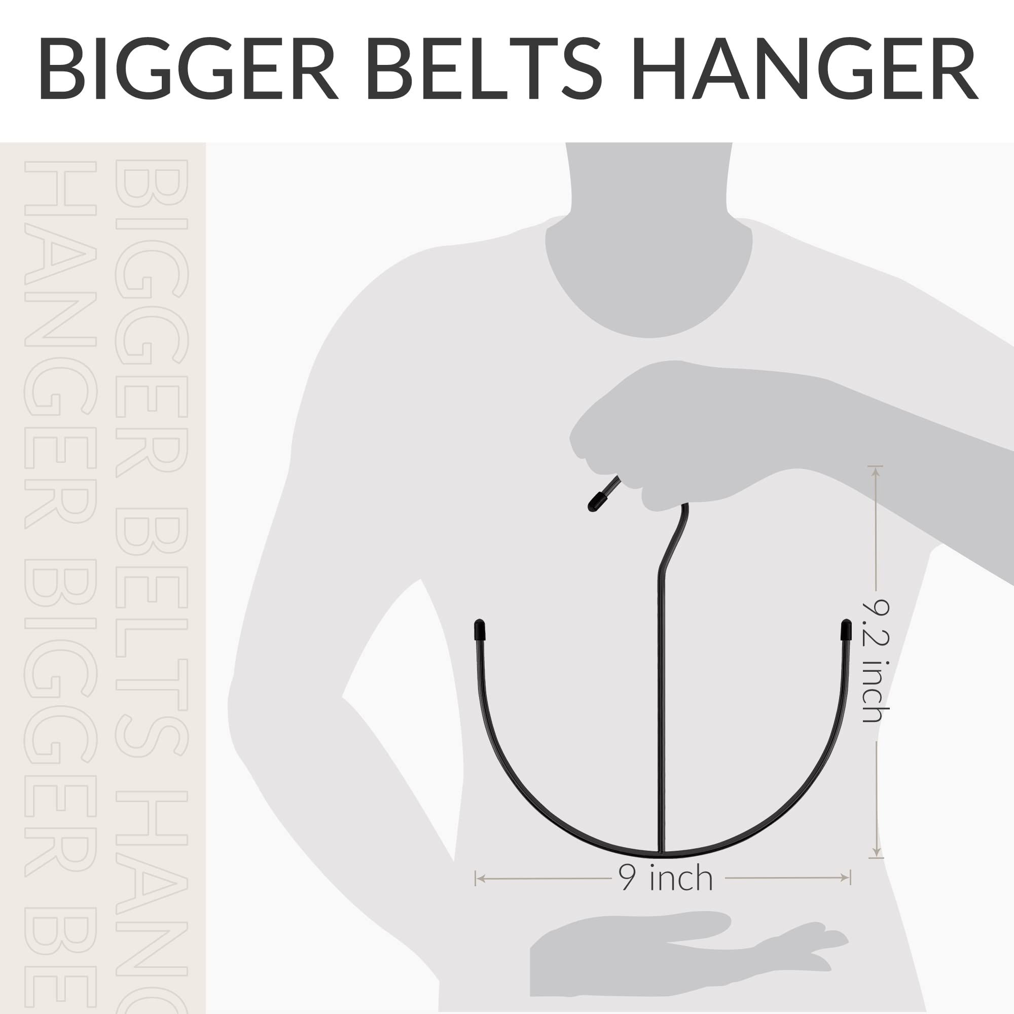 Belt Hangers, Belt Rack Black Closet Accessories Organizers, Closet Organizer Hook Rack for Belt, Ties, Scarves, Camisoles — image 2