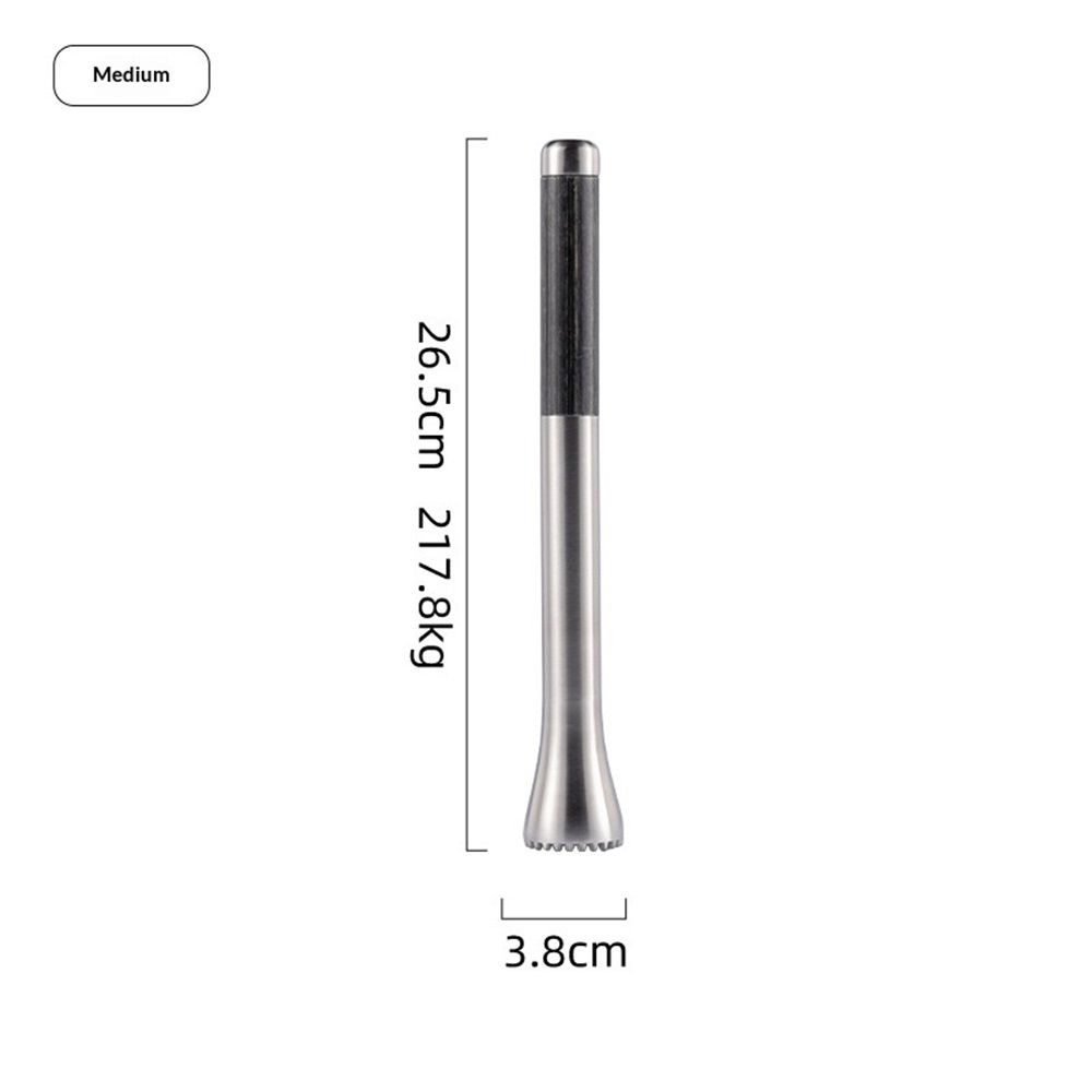 10.43 in for Cocktails Stainless Steel Drink Muddler Bartender Accessories Lemon Smasher for Home Bar Tool Ice Crusher for Fruit Drinks — image 4