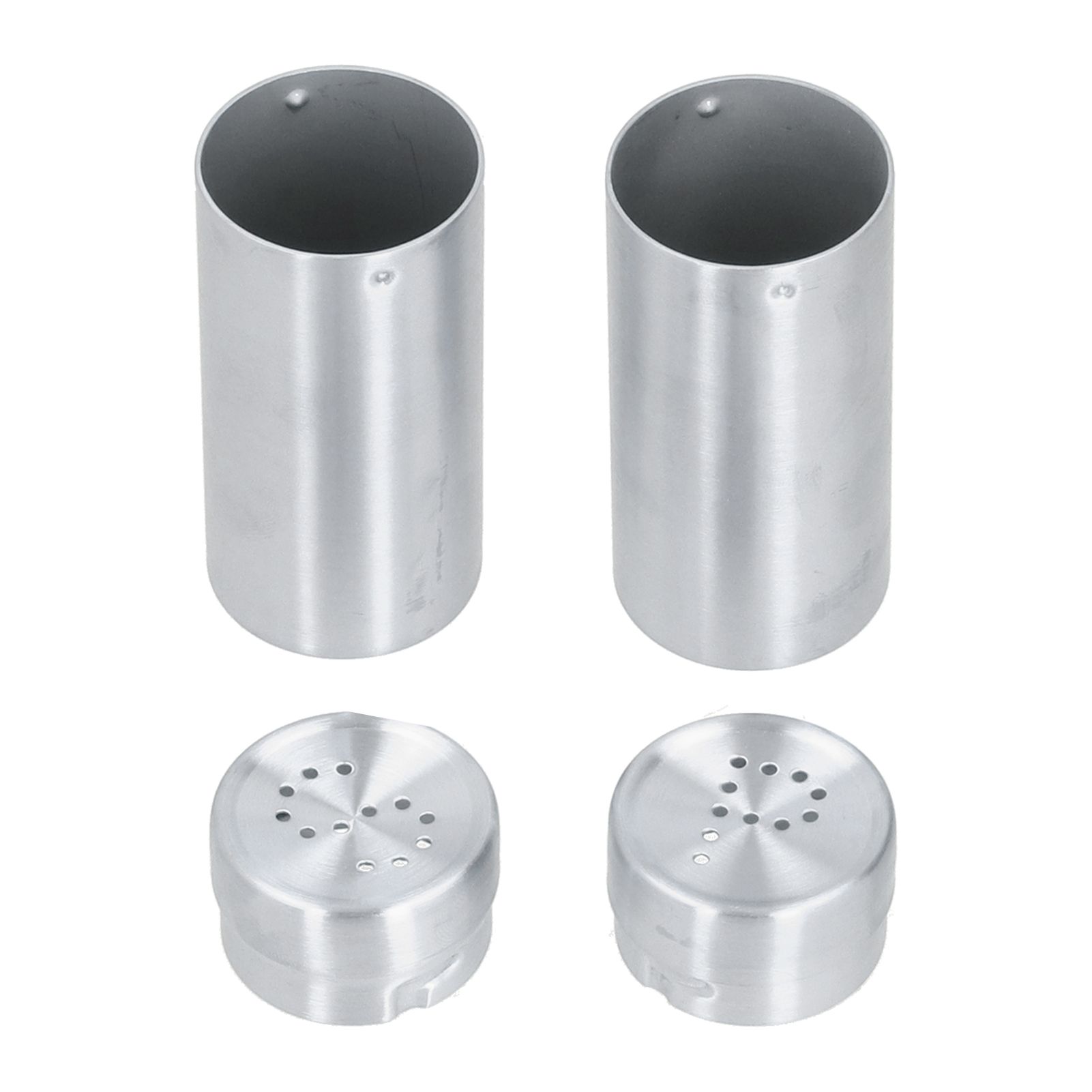 2pcs Spice Jar Stainless Steel Seasoning Bottle Salt and Pepper Shaker Kitchen ToolStainless Steel Color — image 4