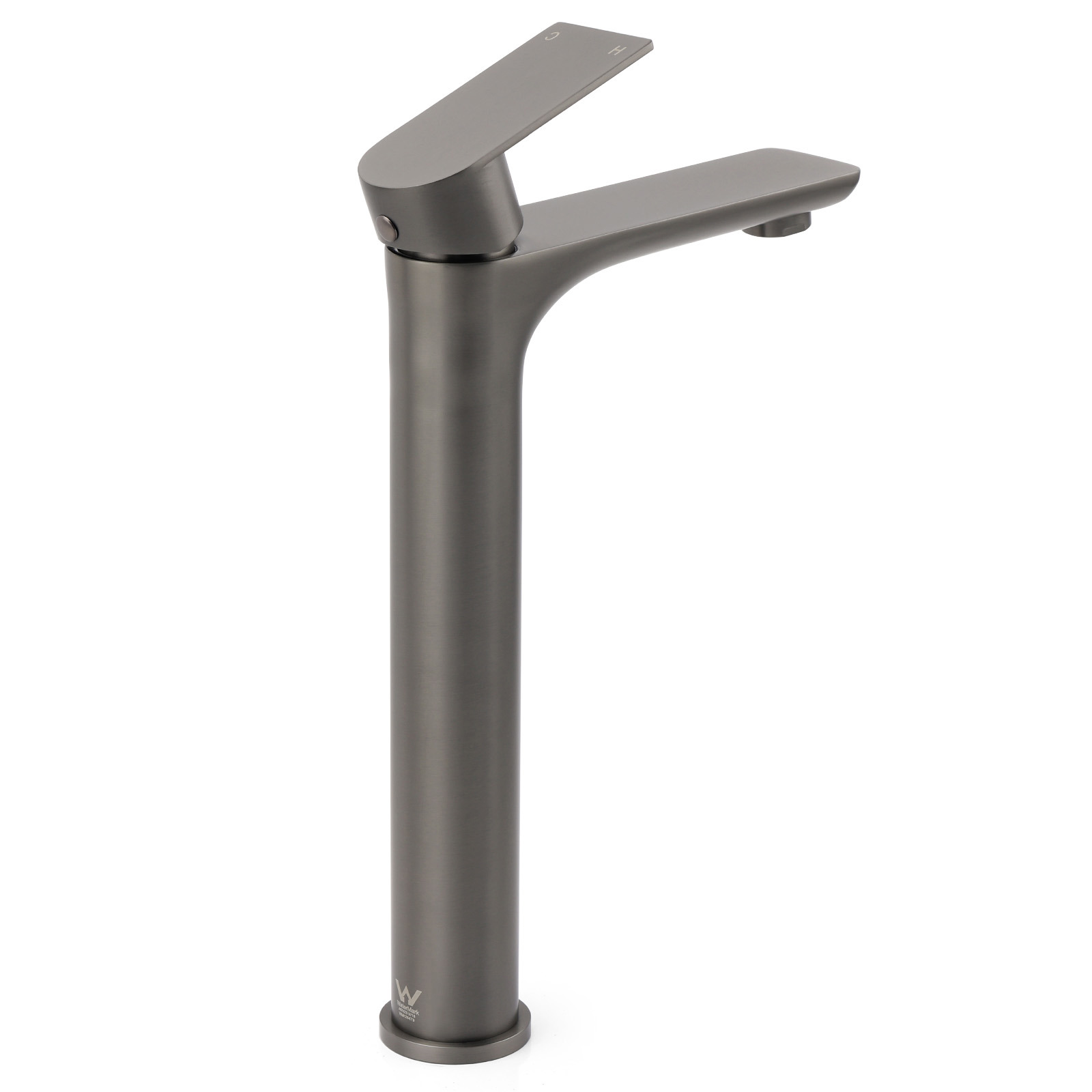 WELS Gun Metal Grey Round High Rise Basin Mixer Bathroom Vanity Faucet Tapware โ image 3