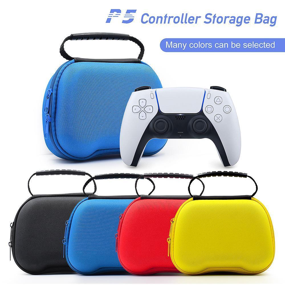 Gaming Controller Travel Carrying Case Compatible with Playstation 5 Wireless Controllers. Protective Storage Holder Bag Cover for PS5 Console (Box Only)-Red — image 2