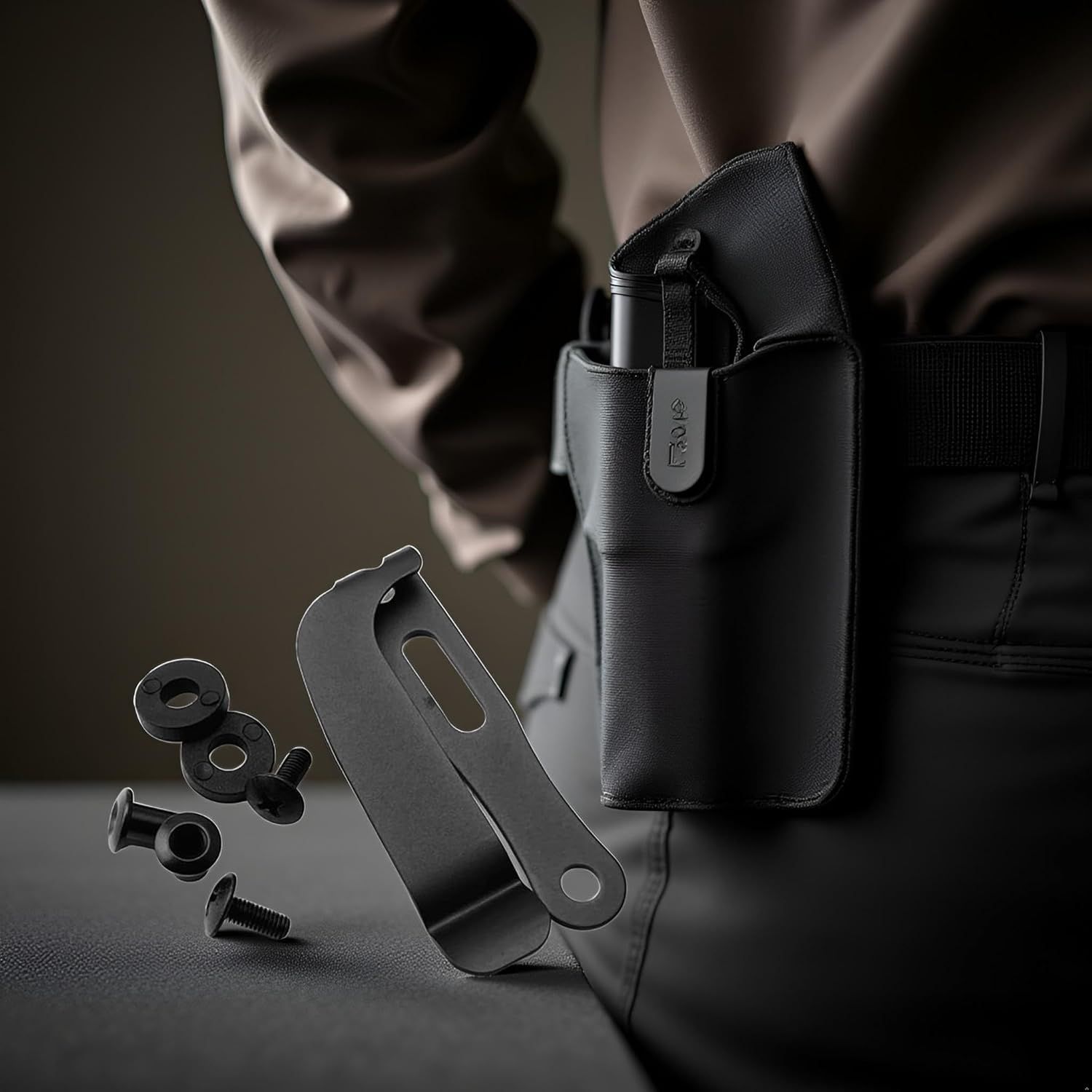 A Set Black Belt Clip Knife Sheath โ image 2