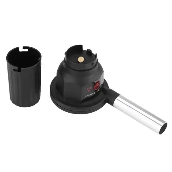 Portable Electric BBQ Fan, Battery-Powered Fire Starter with PP Body and Aluminium Tube for Outdoor Grills, Black โ image 4
