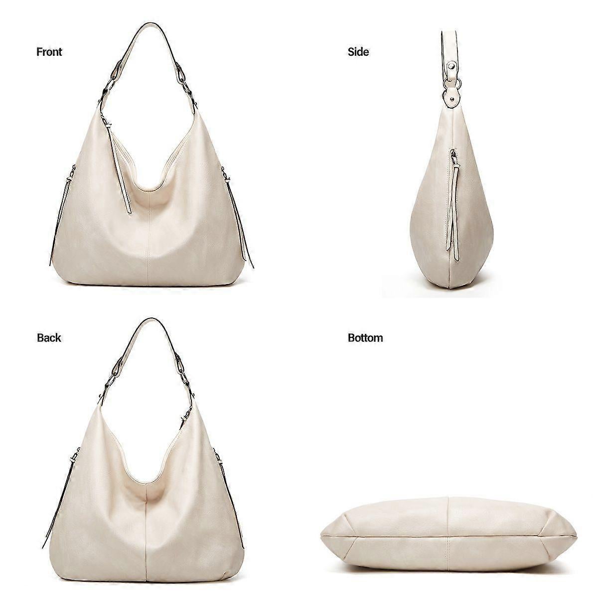 Women's Soft Leather Tote Bags 3pcs Fashion Handbag Wallet Shoulder Purse Set — image 3
