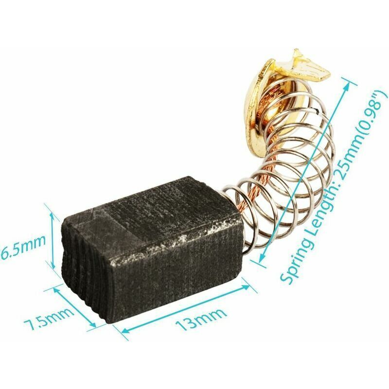 2 Pcs Balais of Charcoal for Replacement of Motor Electric X 7, X 6, 13 mm, 5 mm — image 4