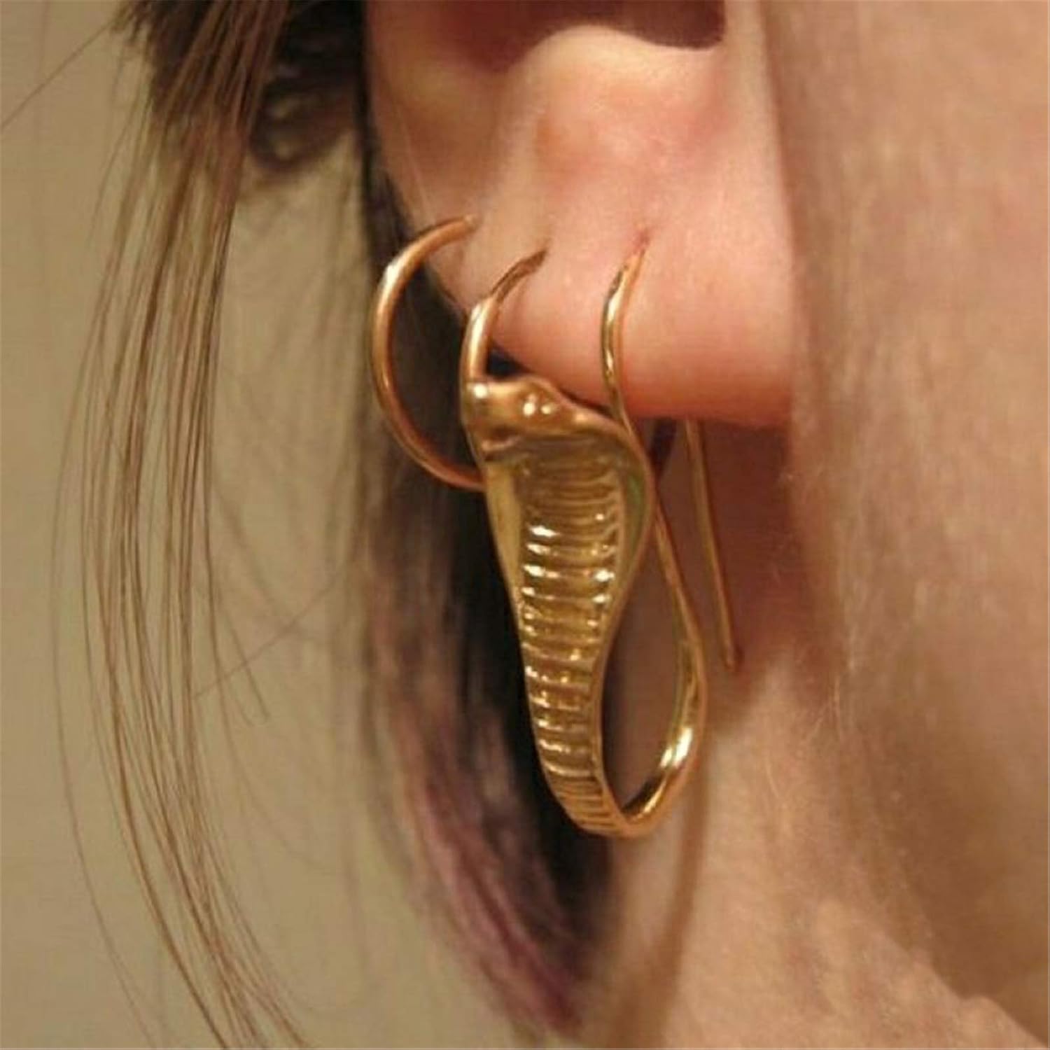 Vintage Cobra Dangle Earrings Personalized Animal Snake Hook Earrings for Women Punk Gothic Ear Jewelry โ image 2