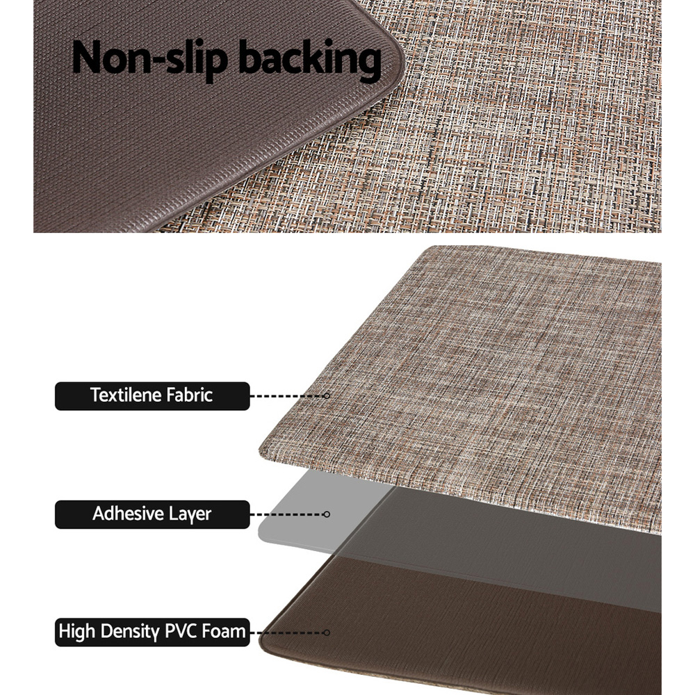 Artiss Kitchen Mat 45x75cm Textilene Floor Rug Carpet Non-slip โ image 6