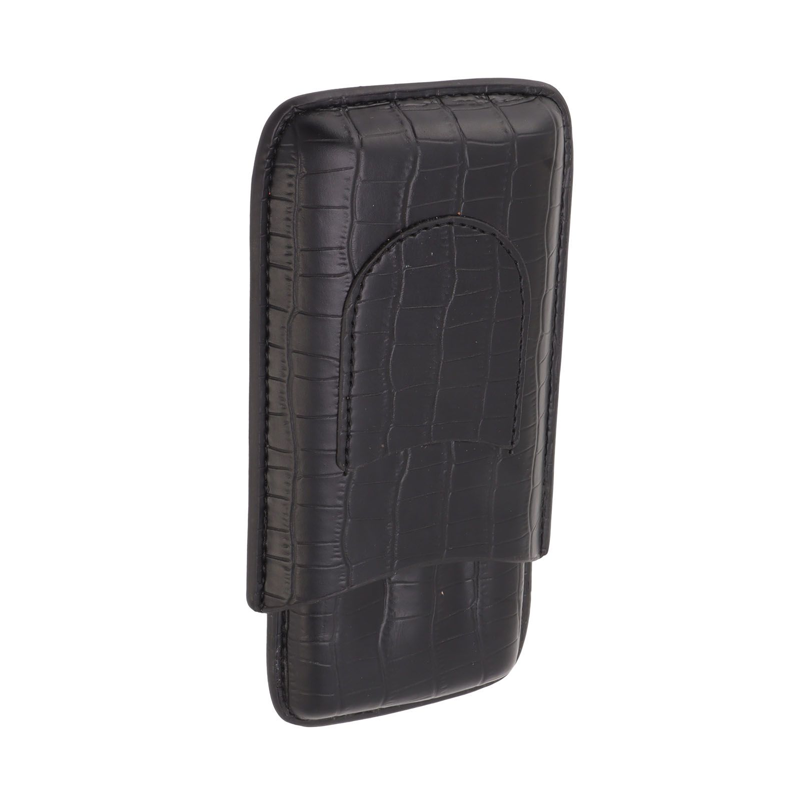 Cigar Holder Portable Tight Stitching Colorfast Lightweight 3 Finger Cigar Humidor Case for Travel Home — image 6