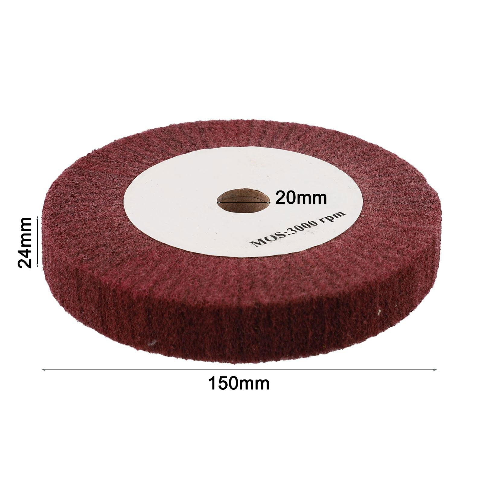 4”~12“ Nylon Fiber Flap Polishing Wheel Disc Non-Woven Abrasive Buffing 320-Grit 125Mm Smile Home 150Mm — image 4