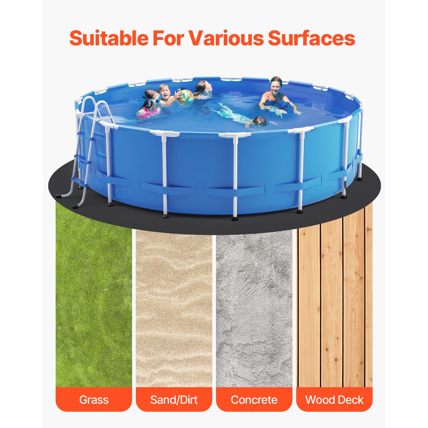 27ft Round Pool Liner Pad, Pool Liner Pad for Above Ground Swimming Pools, Extra-Thick Pool Mat, Prevents Punctures, Recycled Geotextile Material Underlayment โ image 6