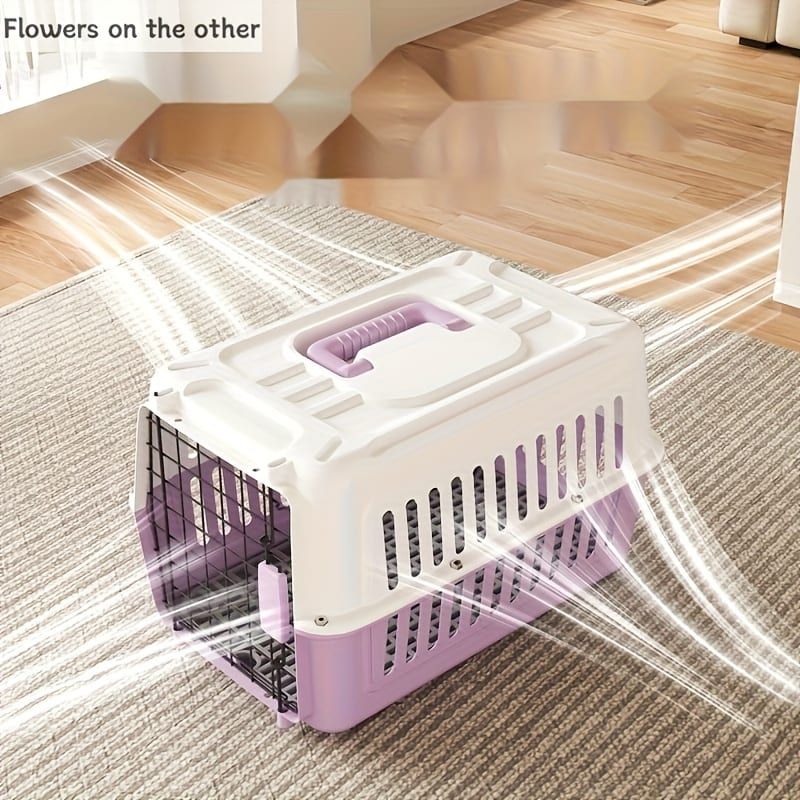 Portable Pet Carrier for Cats and Small Dogs, Airline-Approved Travel Kennel with Comfort Handle, Durable Recyclable PP Material, Compact Design for Indoor โ image 6