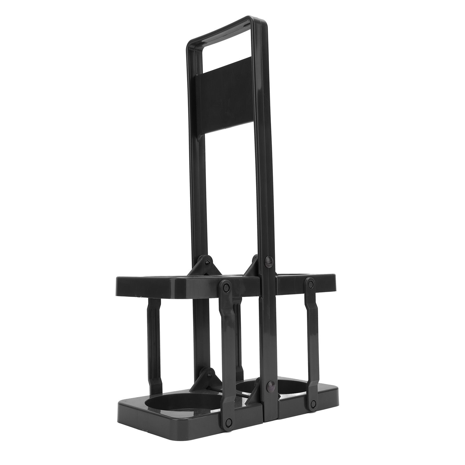 Beer Caddy Holder 2 Pack Foldable Portable Beer Beverage Display Basket Beer Bottle Carrier with Thickened Handle Black — image 2