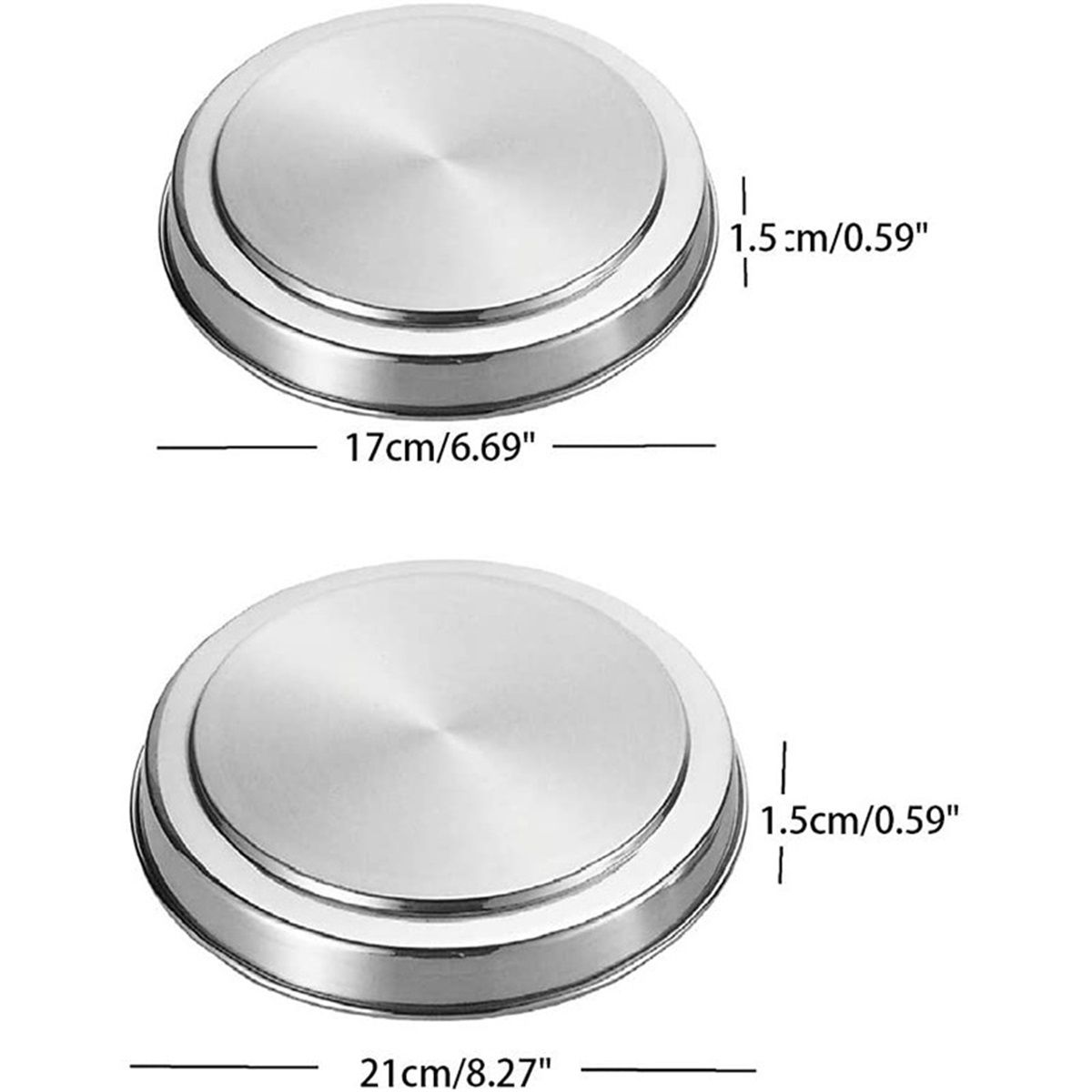 Stove Top Cover, Stainless Steel Hob Cover Protector Lid Set for Electric Cookers Decor (Set of 4) — image 5