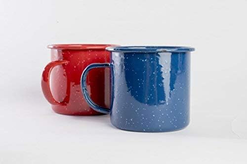 Enamel Mug - Outdoor Camping Mugs - Ideal For Early Morning Coffee Or Cold Beverages- Coffee Mug- 16 Oz (Navy) Blue — image 2