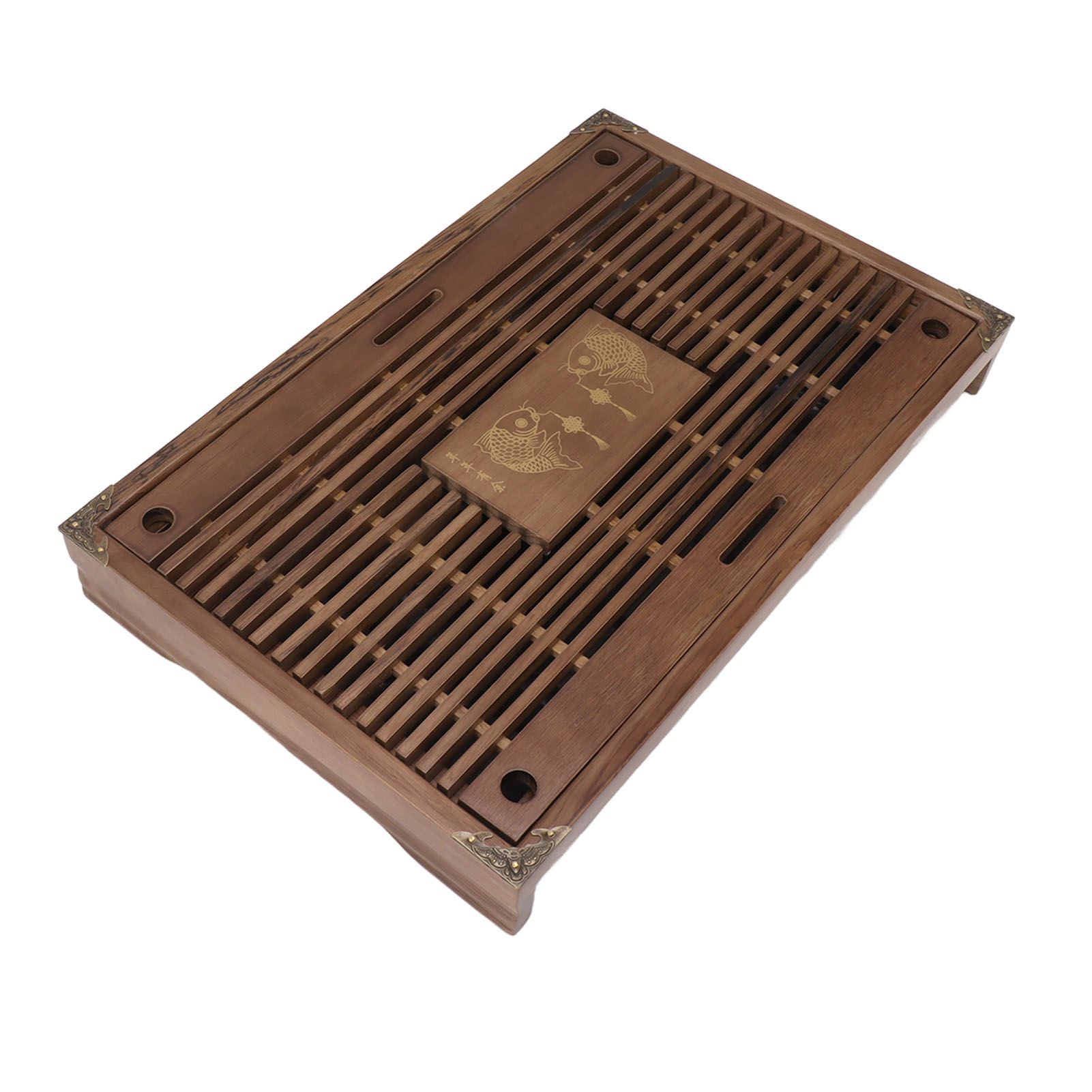Water Storage Tea Tray with Drainage Tool Hose Non Fading Water Drainage Tea Serving Tray for Home Type B โ image 4
