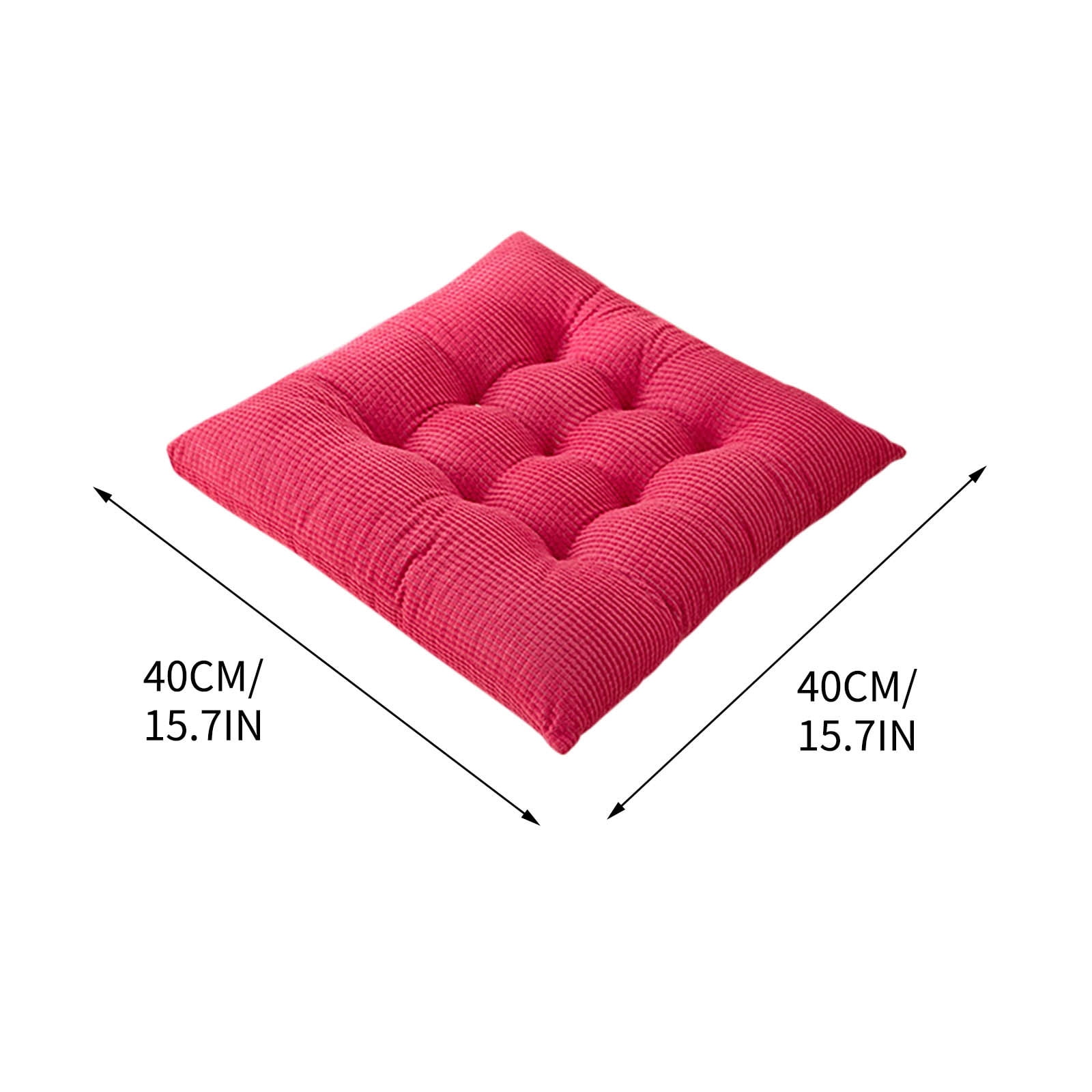 Solid Color Thickened Corduroy Chair Cushions 17.7 × 17.7in Extra-Large Size Seat Cushion with Machine Washable,Large Size Dining Chair Cushion Student Office — image 4
