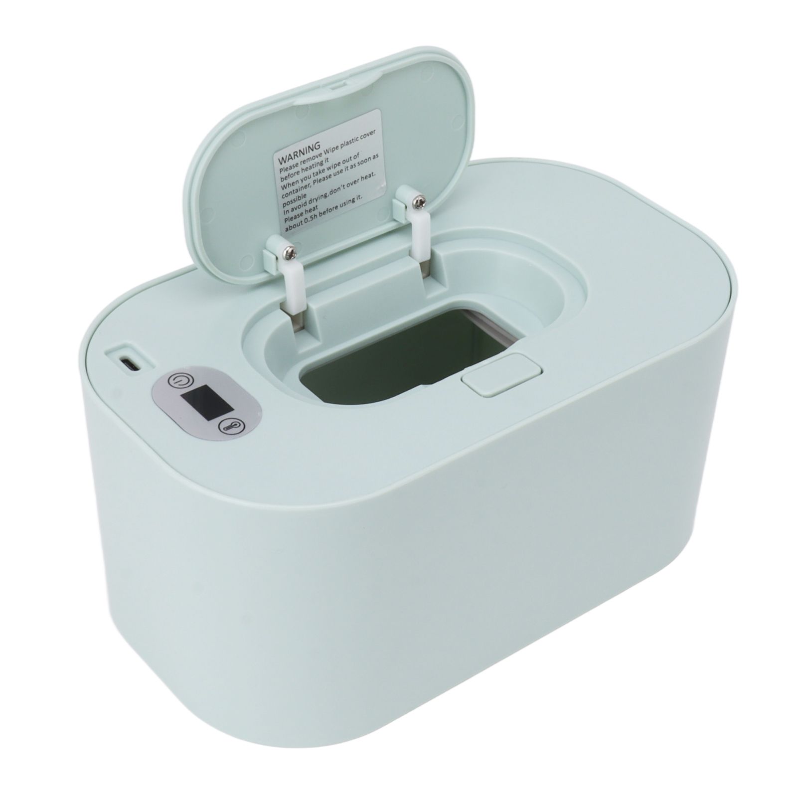 Baby Wipe Warmer USB Constant Temperature Portable Wipe Heater Temperature Adjustment Warm Keeper Dispenser 5V Green — image 6