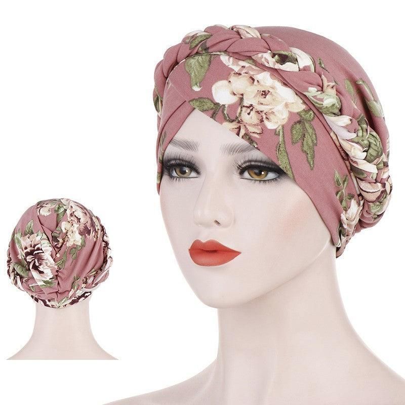 Women Floral Turban Head Wrap Cap Comfortable Chemo Headscarf Headwear - Blue โ image 5