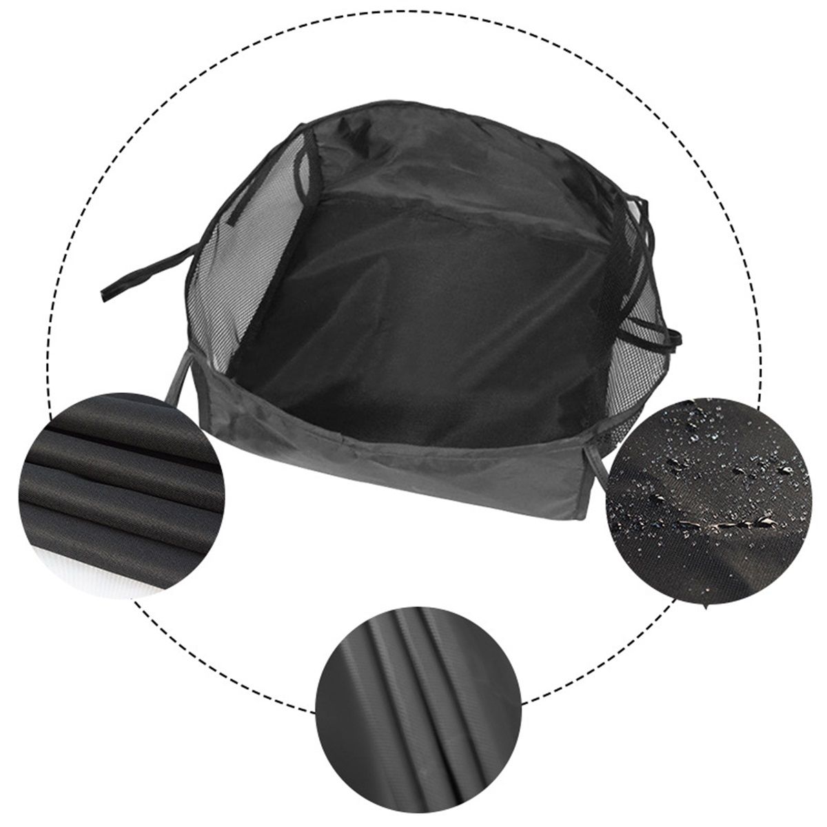Wheelchair Bag, Rollator Seat Bag, Wheelchair Storage Bag, Side Storage Organizer, Lightweight and Heavy Duty Travel Tote, Under Seat Large Capacity Reusable — image 2