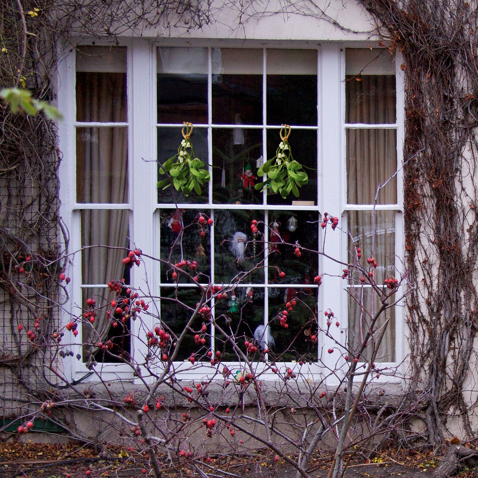 Artificial Mistletoe Leaves Christmas Decoration — image 6