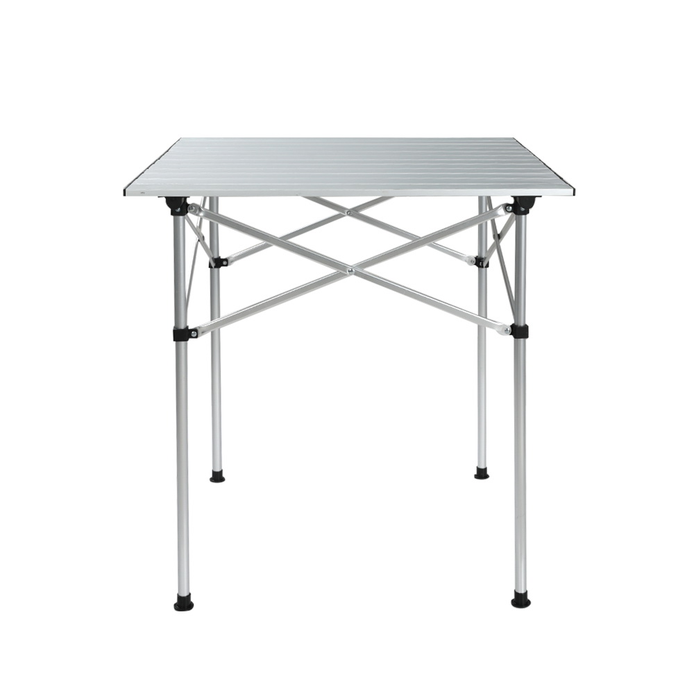 Weisshorn Folding Camping Table 70CM Roll Up Outdoor Picnic BBQ Aluminium Desk โ image 4