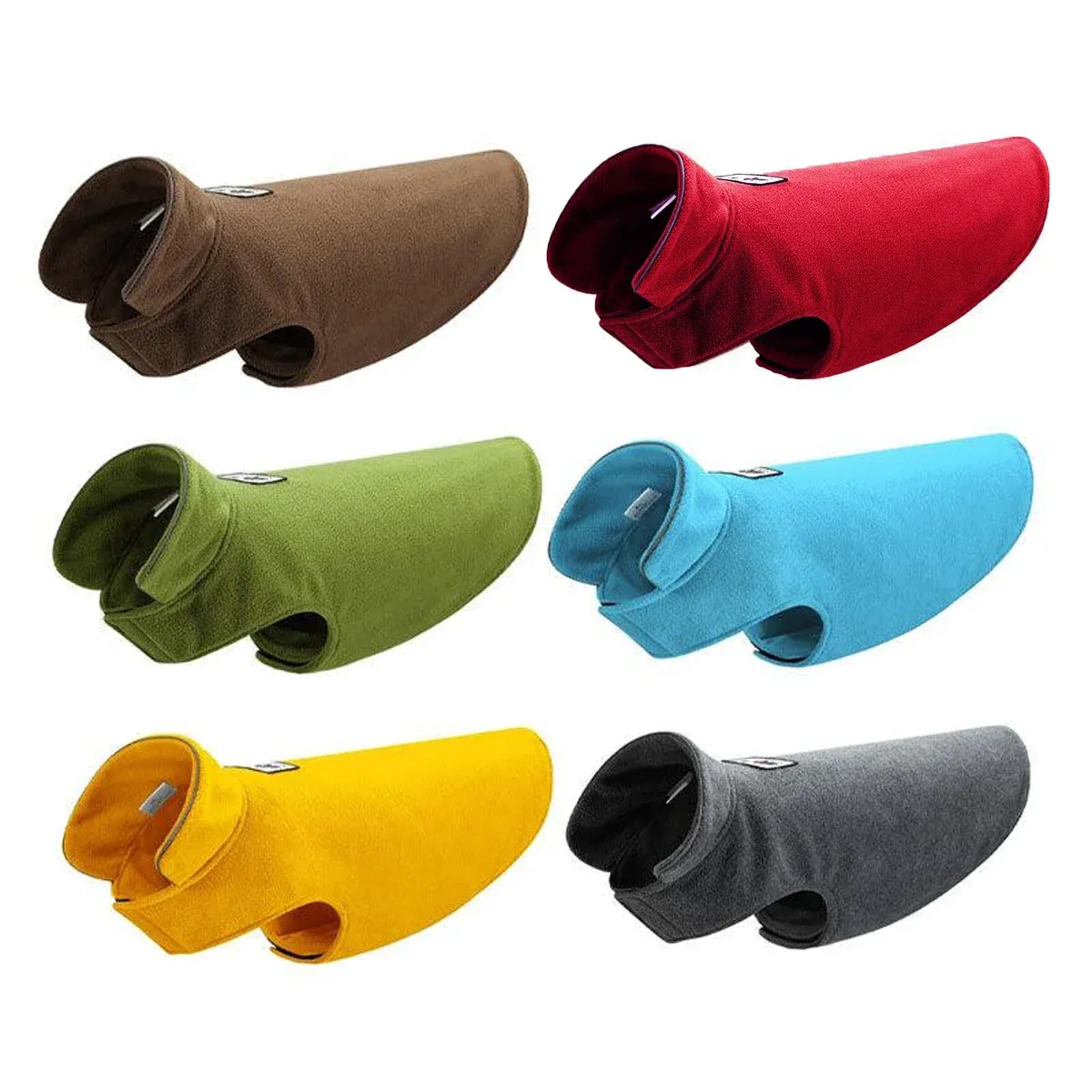 M Size Pet Dog Warm Coat Fleece Jacket Jumper Sweater Winter Puppy Vest Outfit - Yellow — image 3