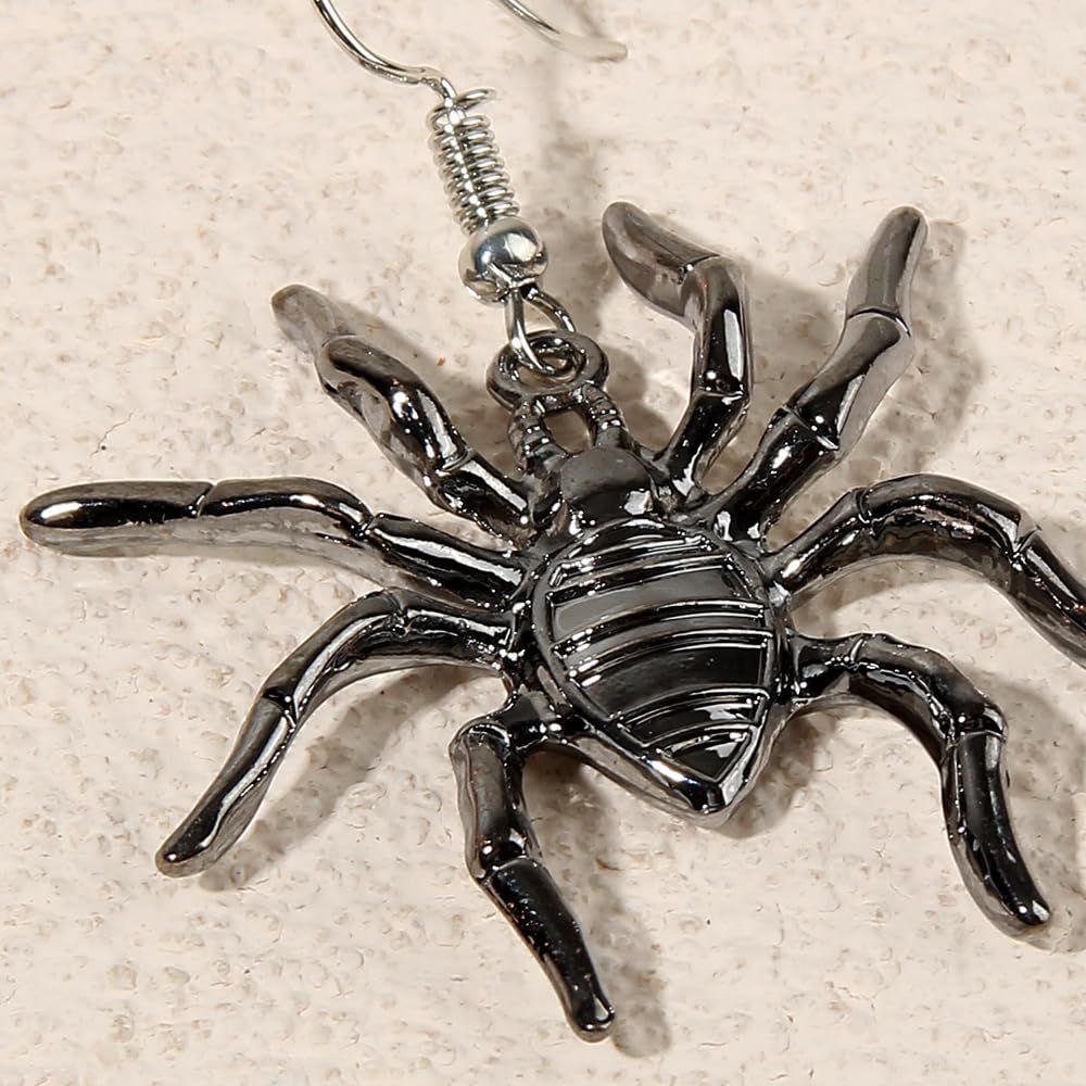 Cute Halloween Spider Dangle Earrings For Women Festival Jewelry Gifts Halloween Theme Costume Party — image 3