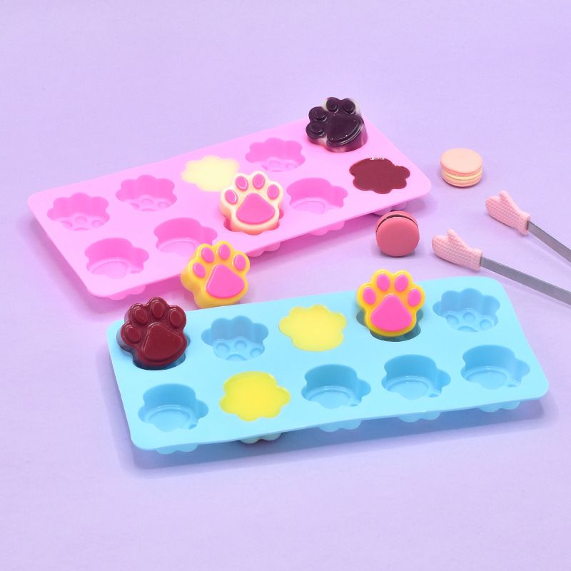2 Pcs Silicone Molds Cat Paw,Non-Stick Food Grade Silicone Molds Silicone Treat Molds,Paw Mold Silicone Molds Baking Mold â image 3